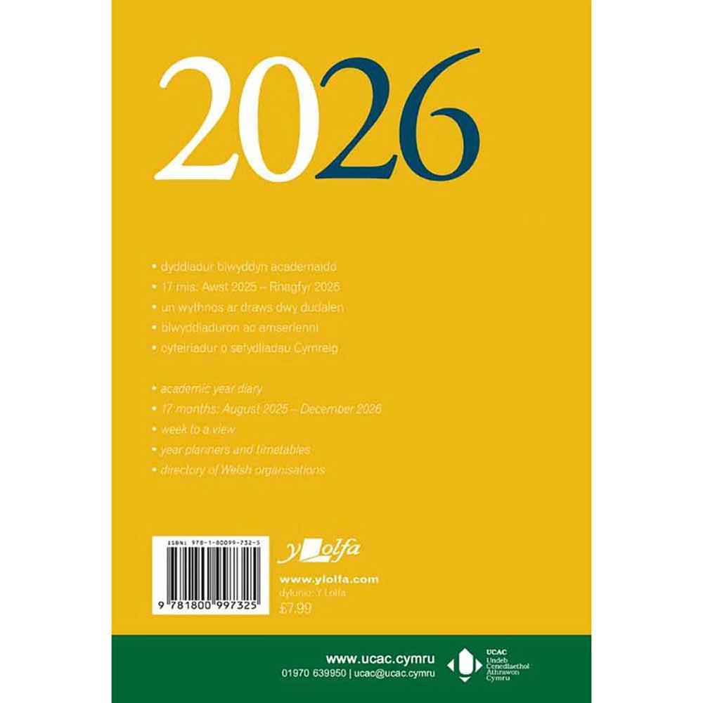 Academic Diary / Dyddiadur Addysg - Bilingual - A5 - 2026