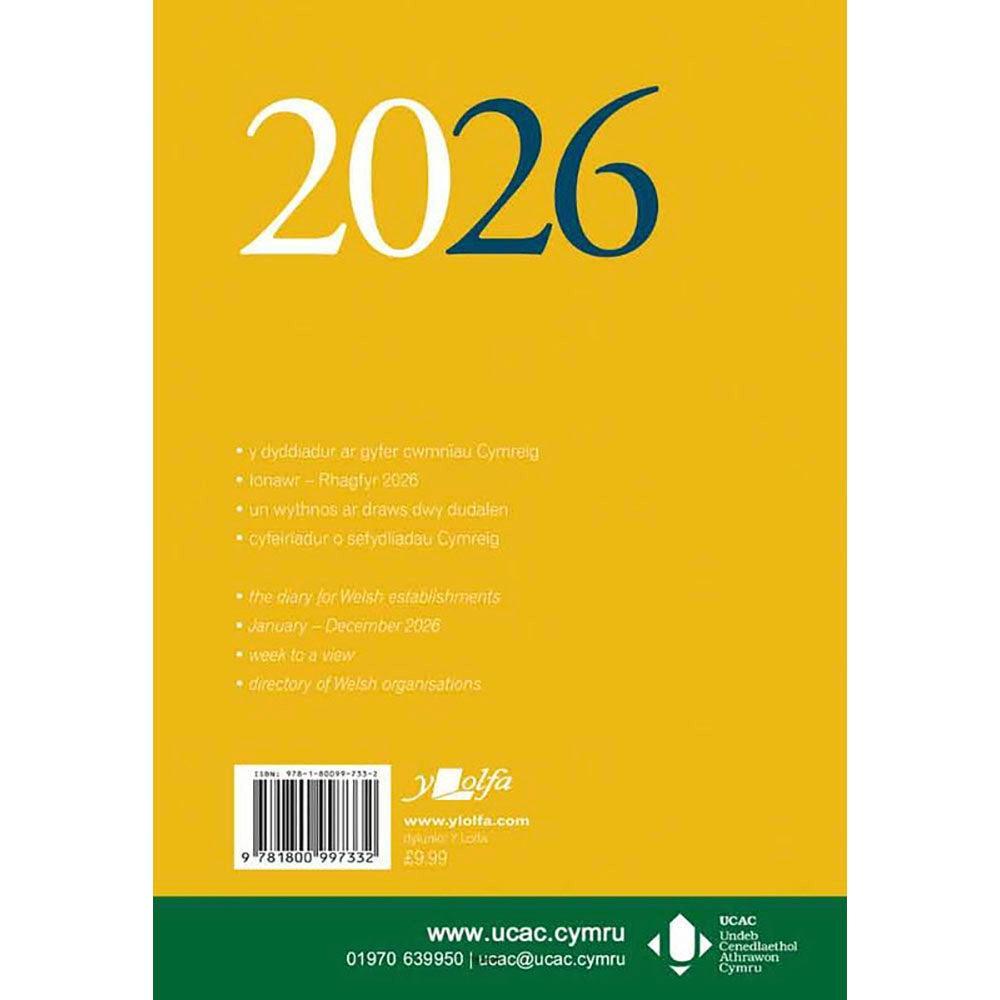 Desk Diary / Dyddiadur Desg - Bilingual - A4 - 2026