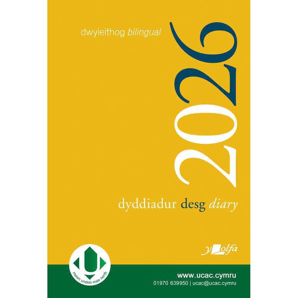 Desk Diary / Dyddiadur Desg - Bilingual - A4 - 2026