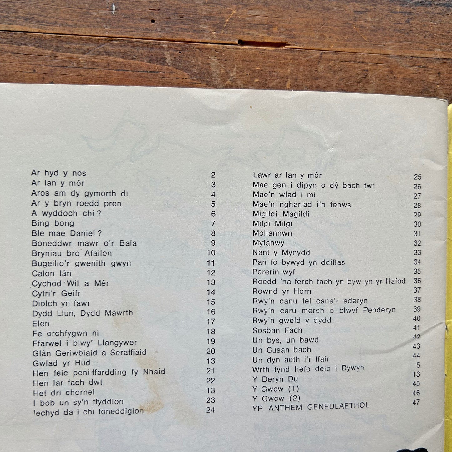 50 o Ganeuon i'r Dysgwyr / 50 Popular Welsh Songs for Learners - 1977 (Preloved)