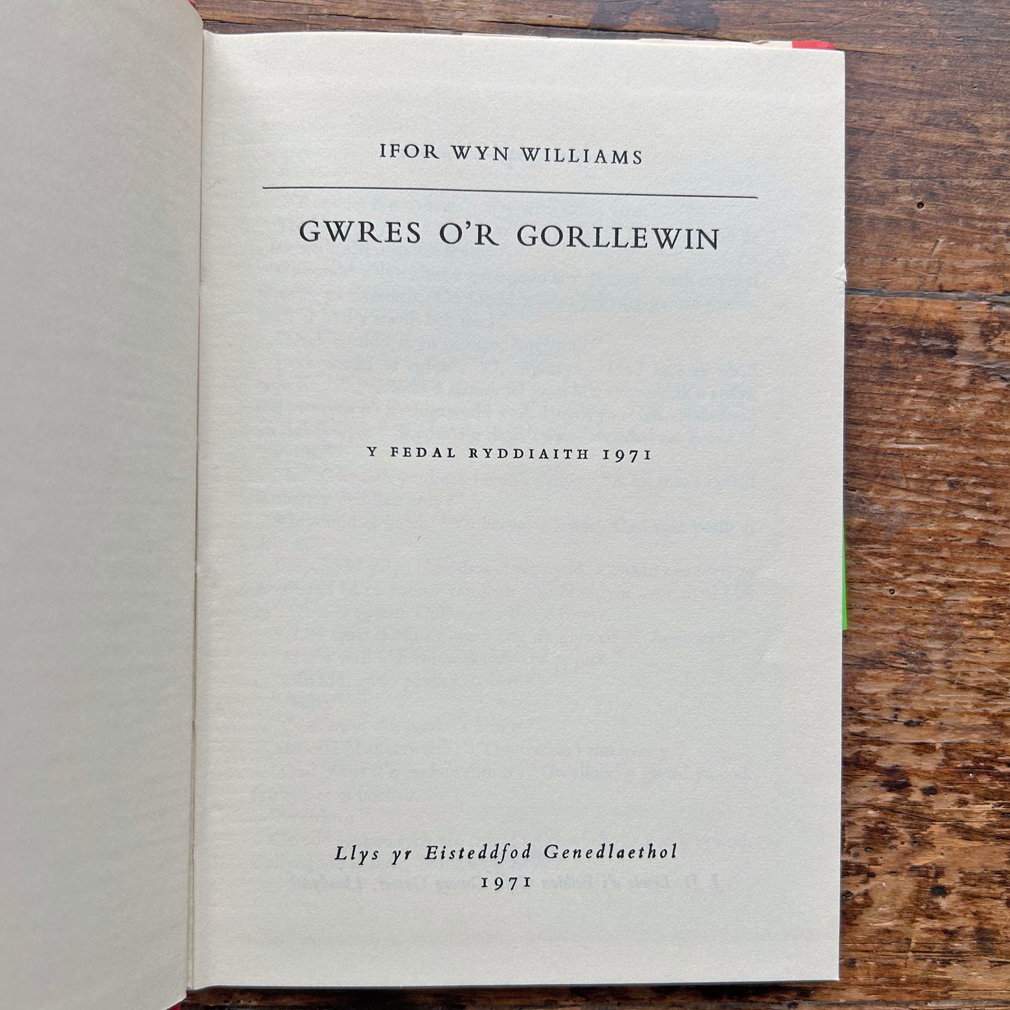Gwres O'r Gorllewin – Ifor Wyn Williams - 1971 (Preloved)