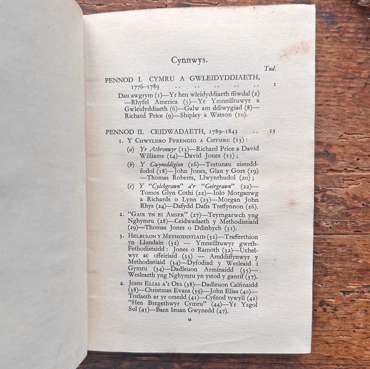 Hanes Cymru yn y Bedwaredd Ganrif ar Bymtheg - 1933 (Preloved)
