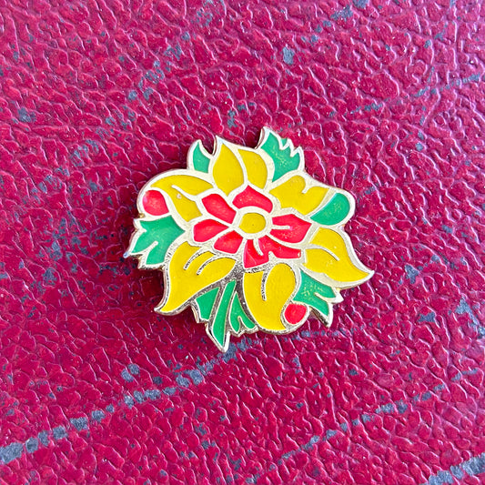 Pin Badge / Brooch - Enamel Metal - Welsh Daffodil (Preloved)