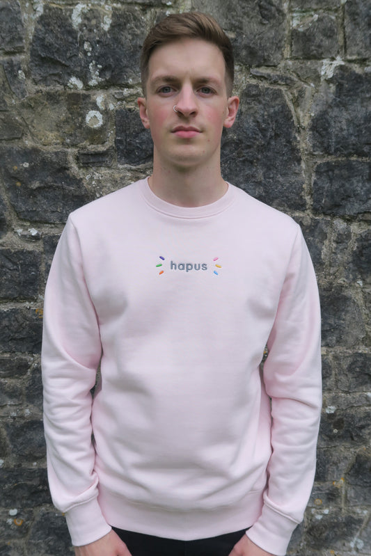 Sweatshirt - Hapus / Happy - Light Pink