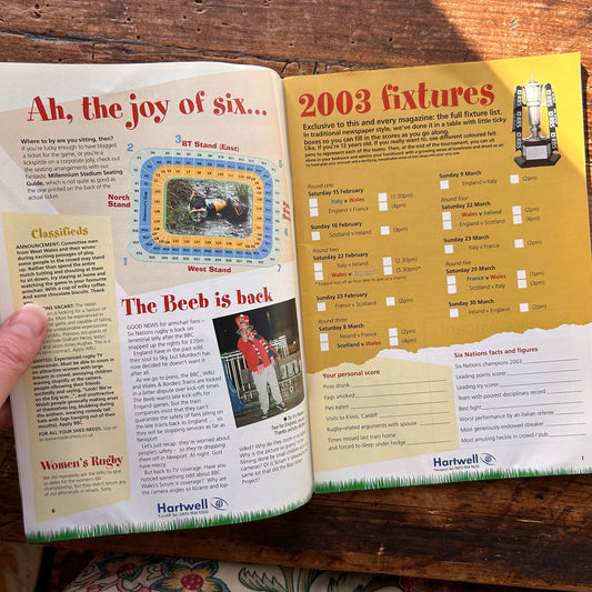 A Fan's Guide to Wales and the Six Nations 2003 (Preloved)