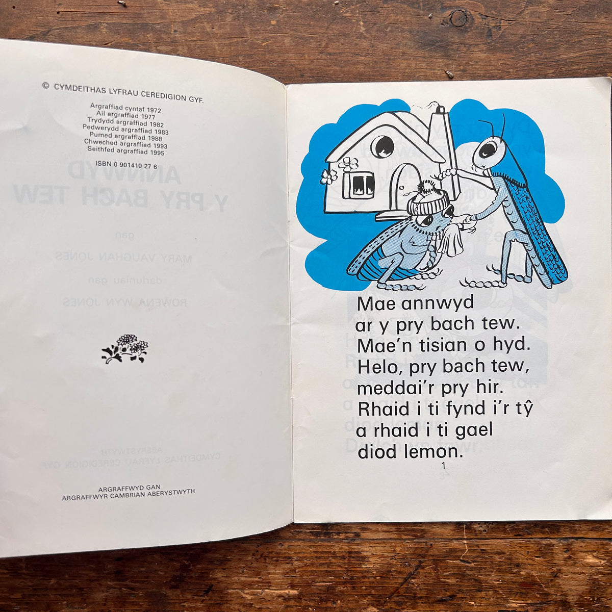 Annwyd y Pry Bach Tew - Mary Vaughan Jones - Stori 3 (Preloved)