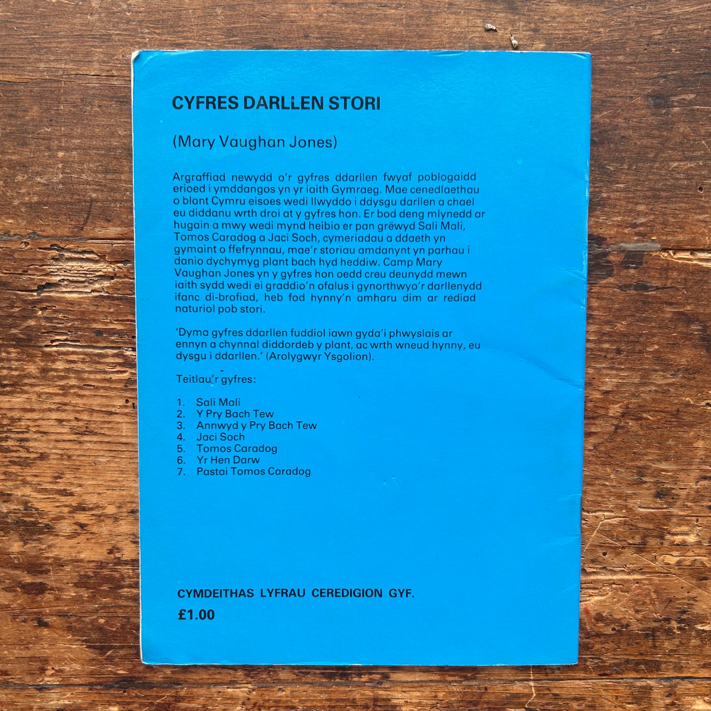 Annwyd y Pry Bach Tew - Mary Vaughan Jones - Stori 3 (Preloved)