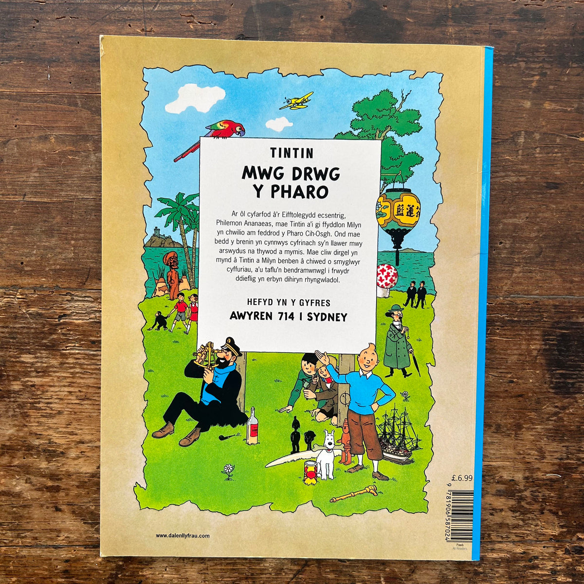 Anturiaethau Tintin - Mwg Drwg y Pharo (Preloved)