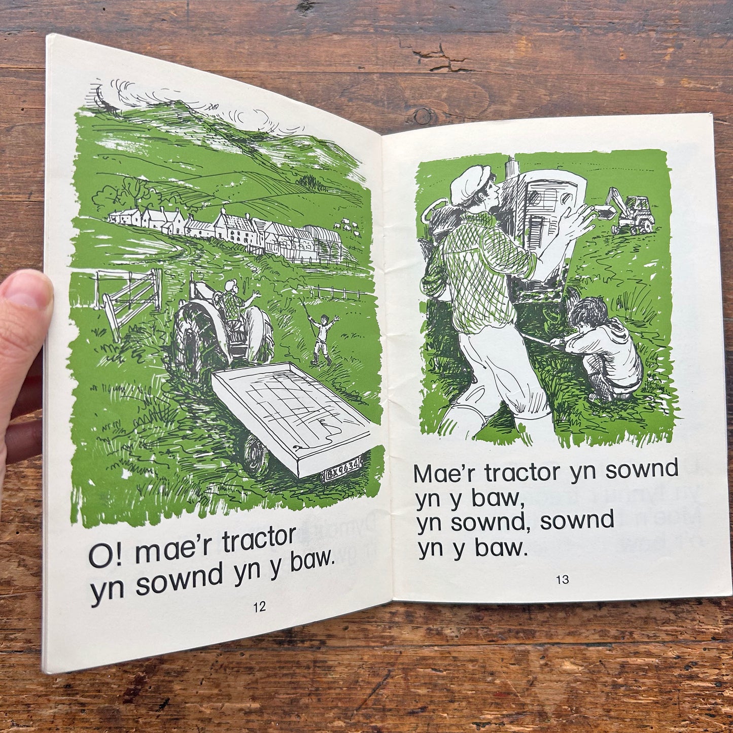 Ar y Fferm - Cyfres y Ddraig - Vintage Welsh Books 1978 (Preloved)