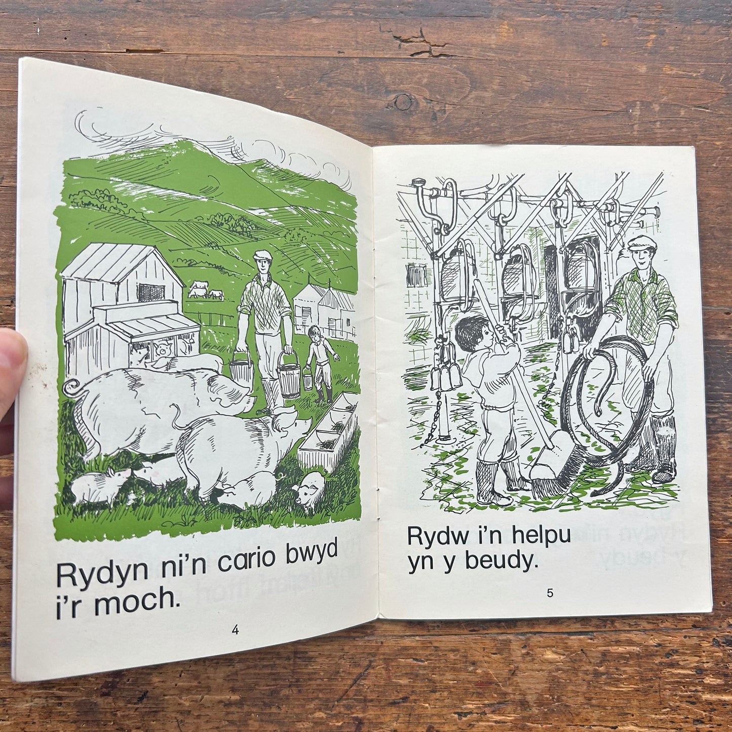 Ar y Fferm - Cyfres y Ddraig - Vintage Welsh Books 1978 (Preloved)