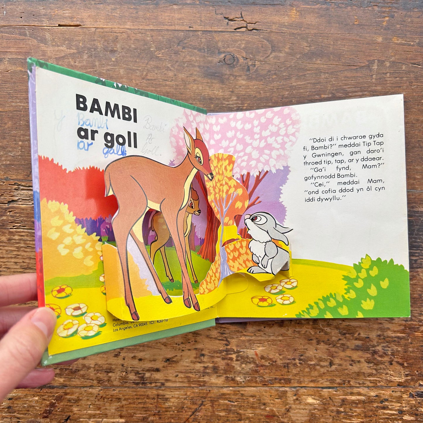 Bambi ar Goll - Llyfr Sbonc 1979 (Preloved)