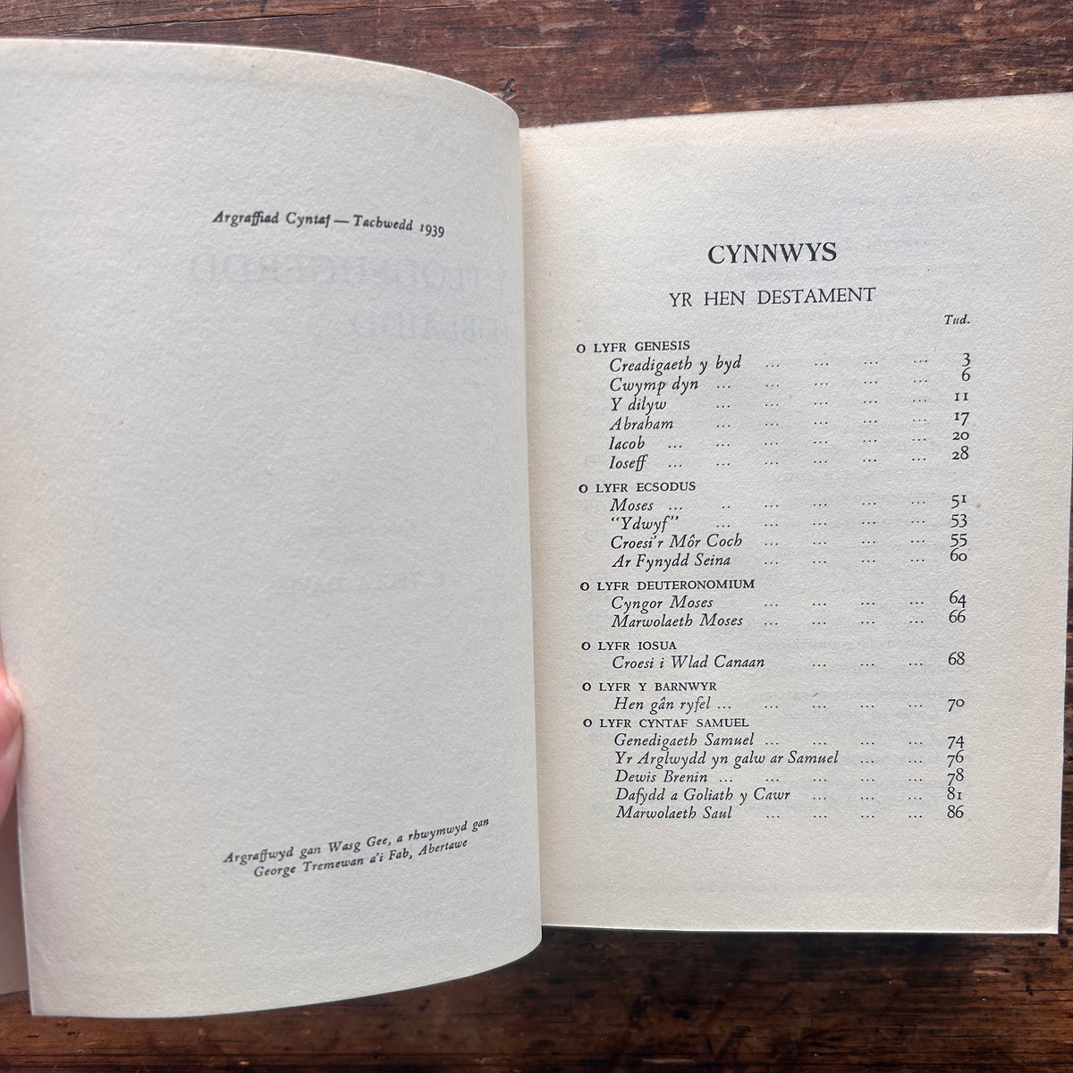 Blodeugerdd Feiblaidd - E. Tegla Davies - 1939 (Preloved)