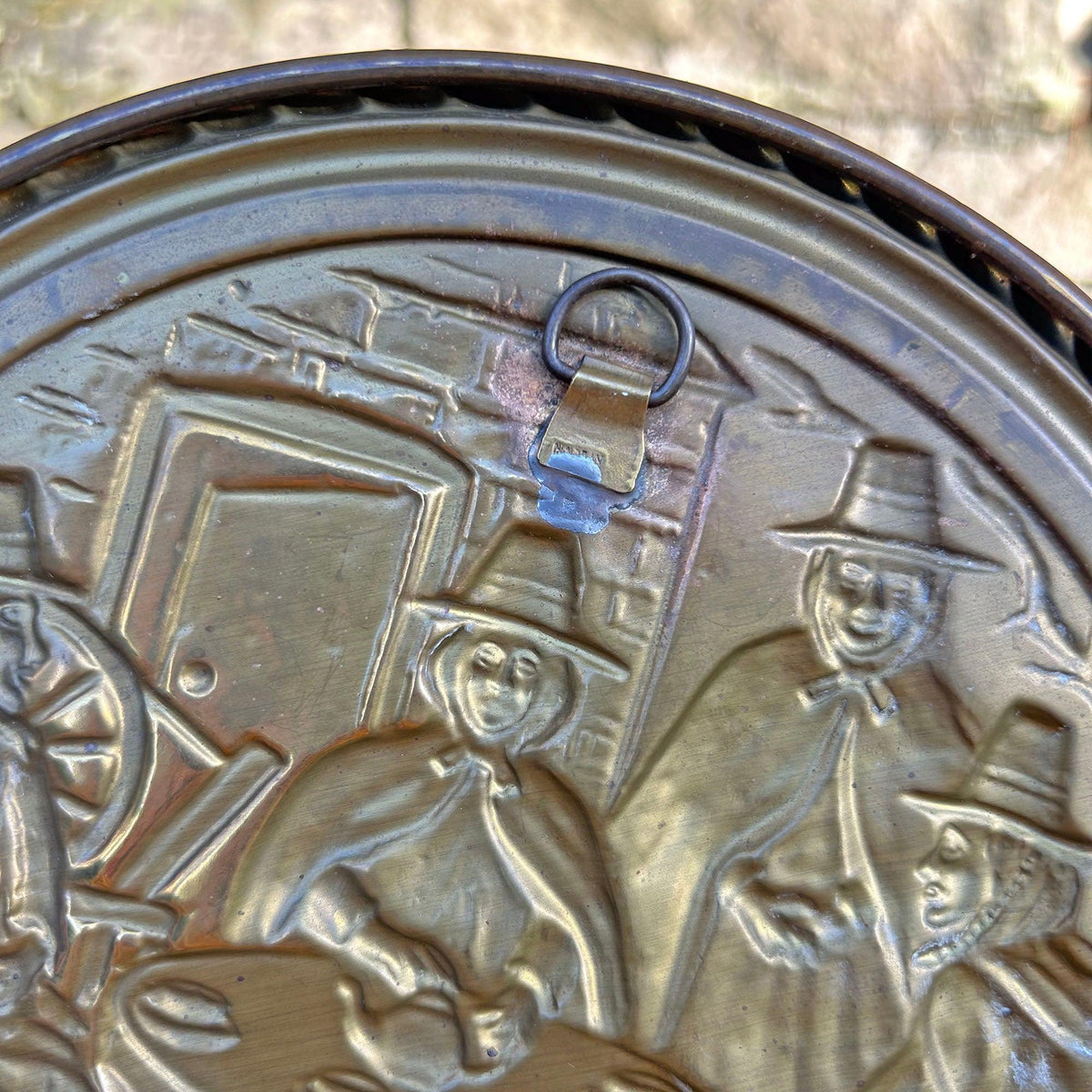 Brass Plaque - Welsh Ladies - Tea Party - Vintage (Preloved)