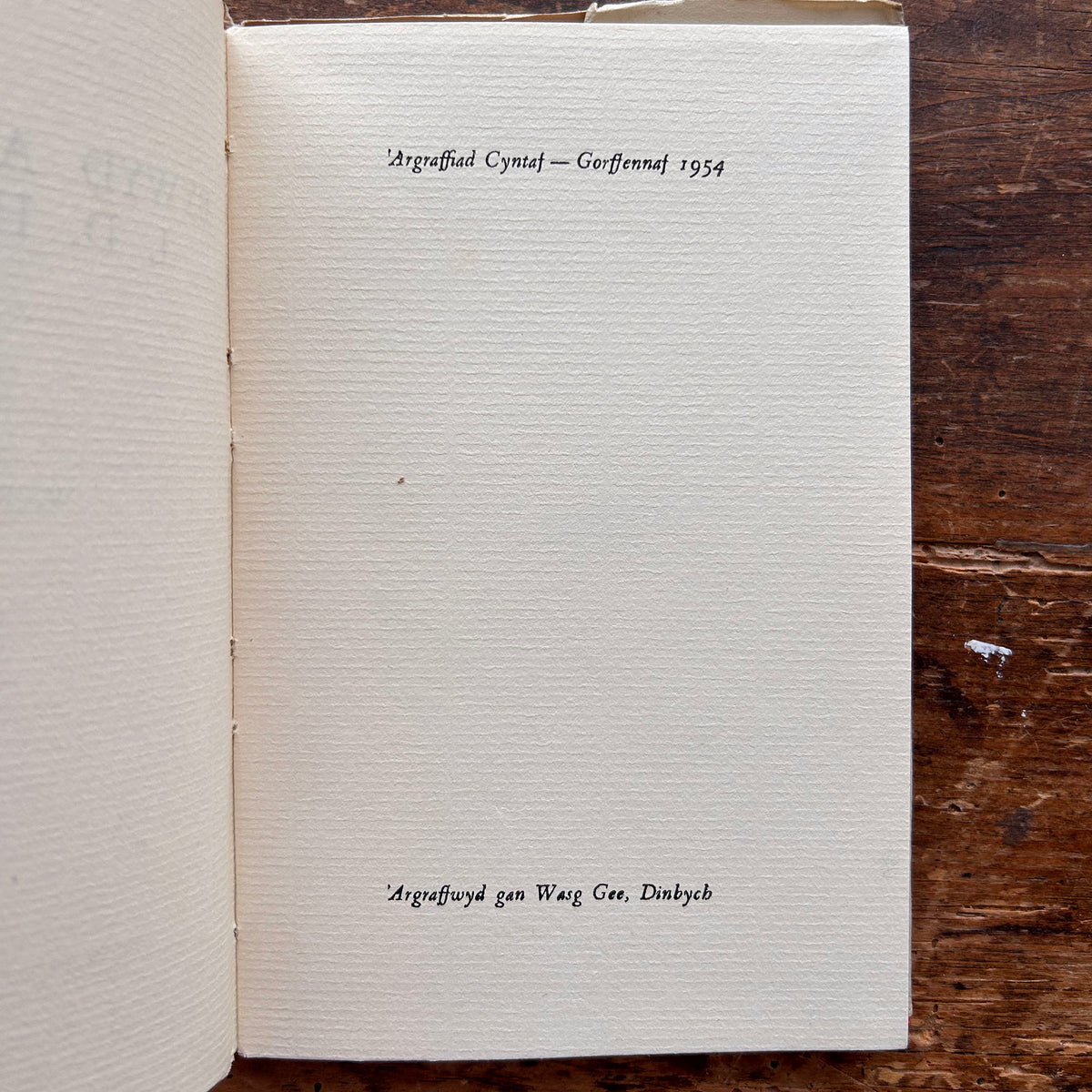 Bywyd a Gwaith I. D Hooson Biography - W. R. Jones 1954 (Preloved)