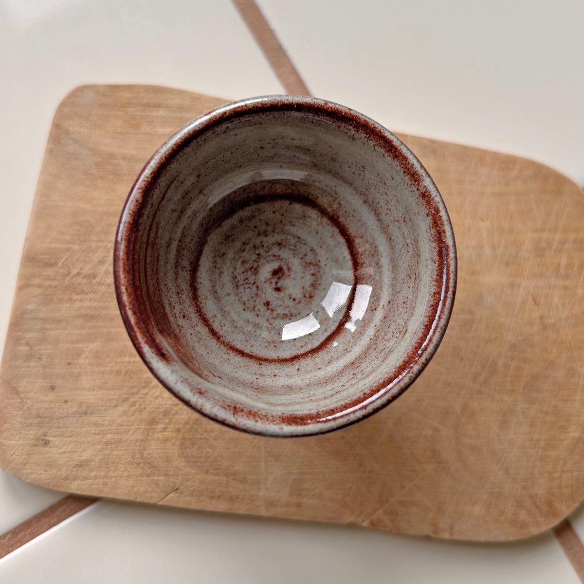 Candle Holder - Vintage Welsh Studio Stoneware Pottery - Creigiau Wales (Preloved)