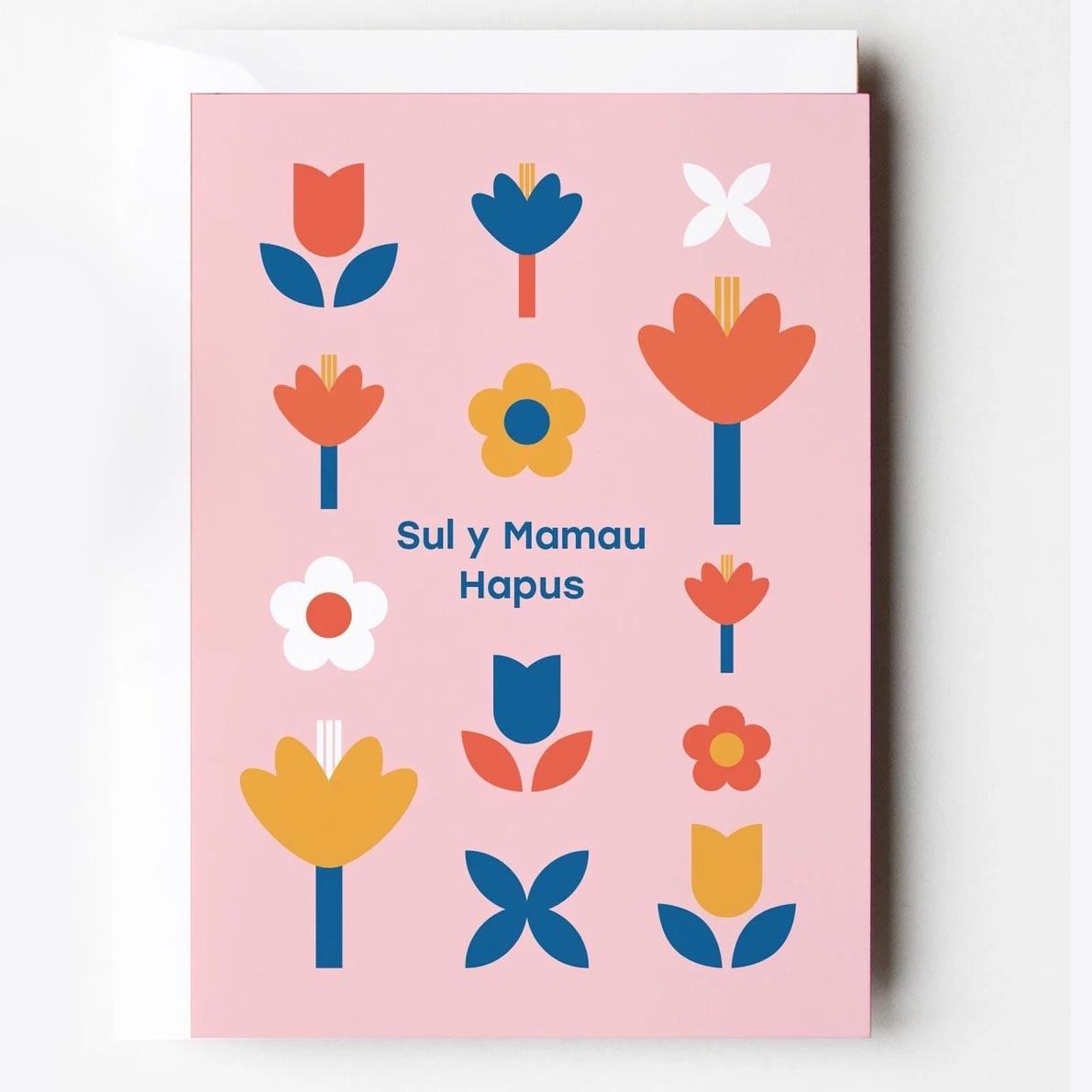 Card - Flowers - Happy Mother's Day - Sul y Mamau Hapus
