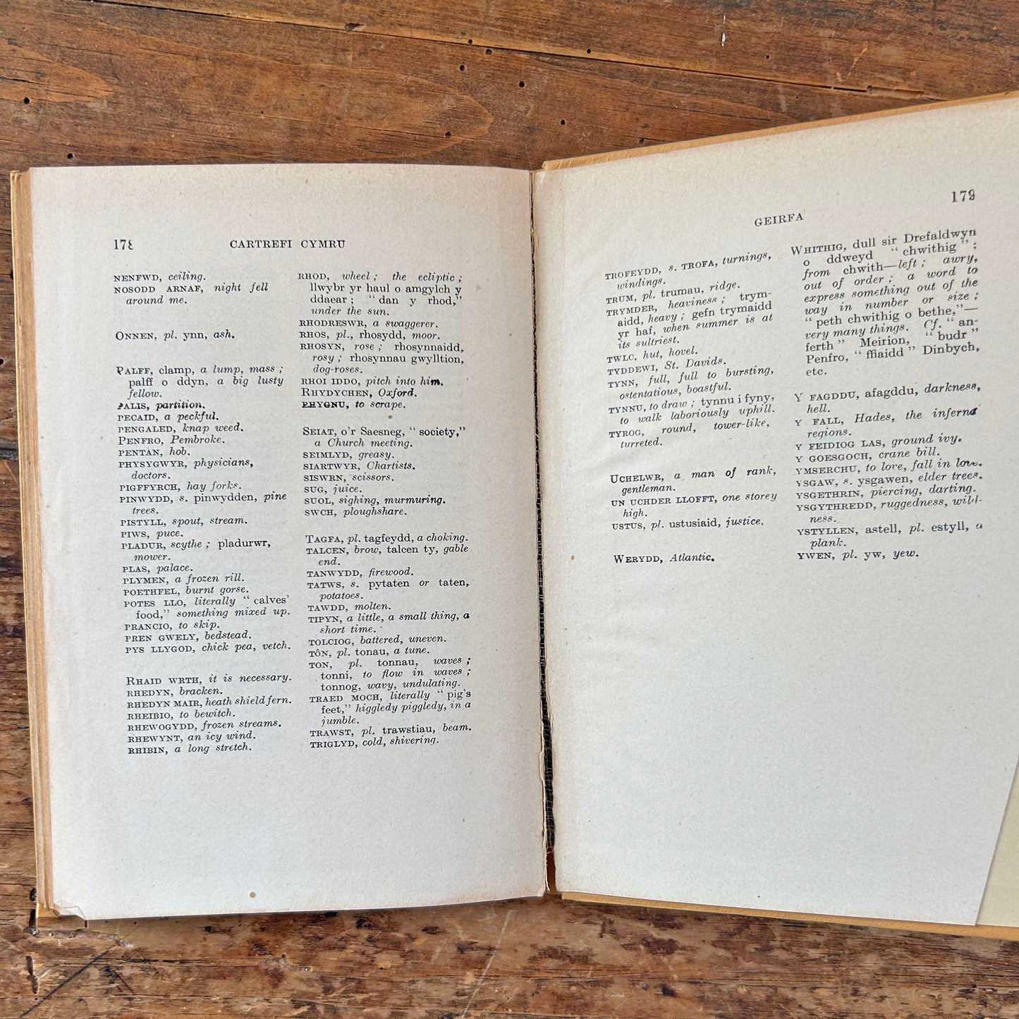 Cartrefi Cymru - Antique Welsh Book 1896 (Preloved)