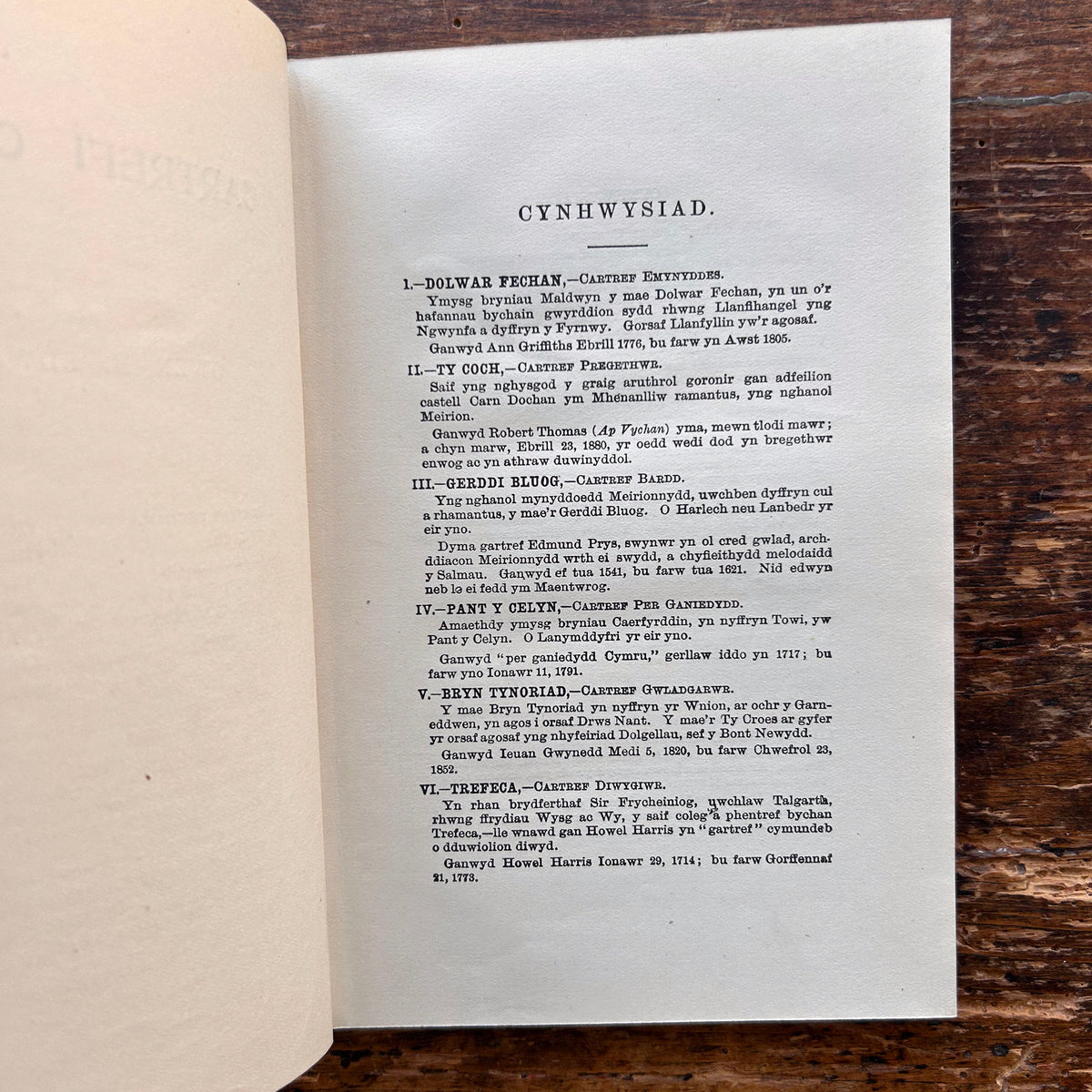 Cartrefi Cymru - Owen M. Edwards 1896 - 1st edition (Preloved)