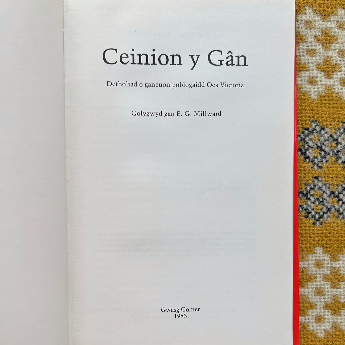 Ceinion y gan - Detholiad o Ganeuon Poblogaidd Oes Victoria - Caneuon (Preloved)