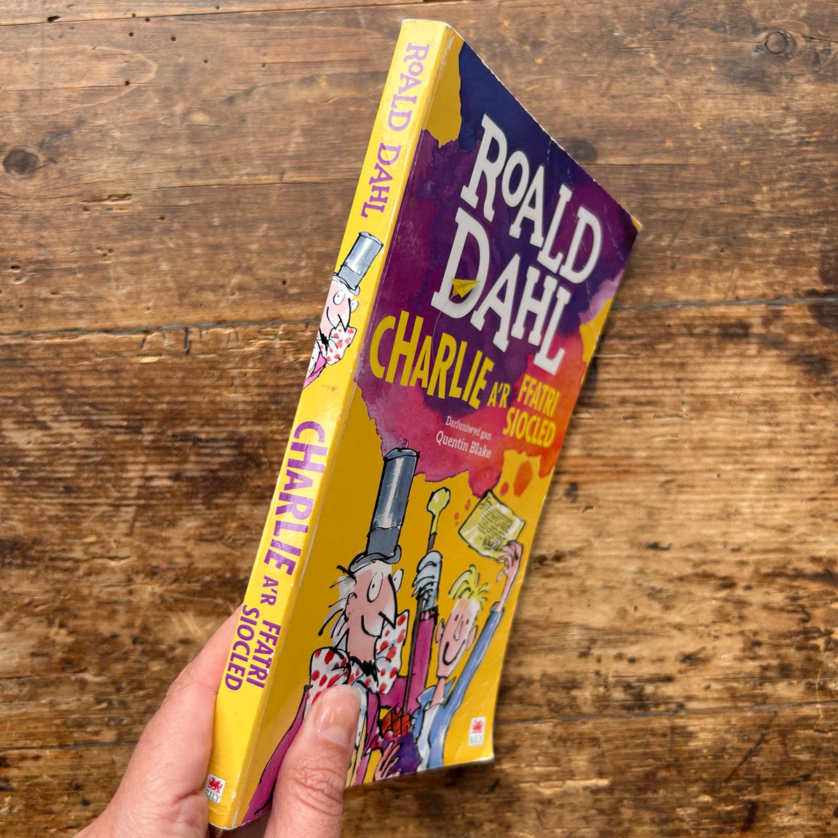 Charlie a'r Ffatri Siocled - Charlie and The Chocolate Factory - Roald Dahl - Welsh (Preloved)