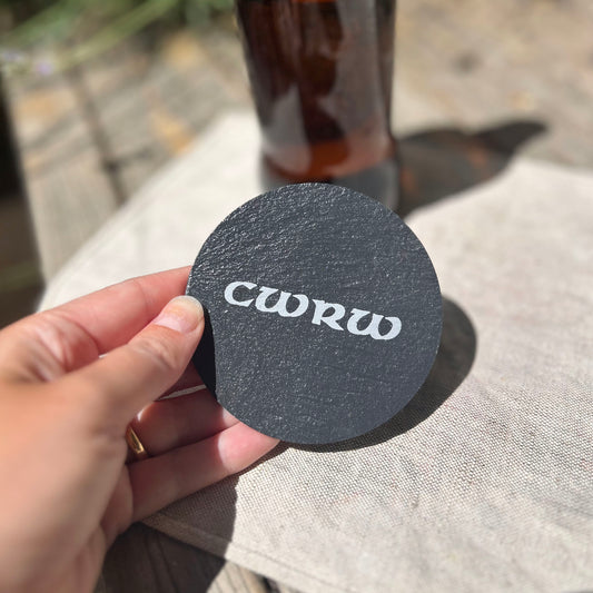 Coaster - Welsh Slate - Beer / Cwrw