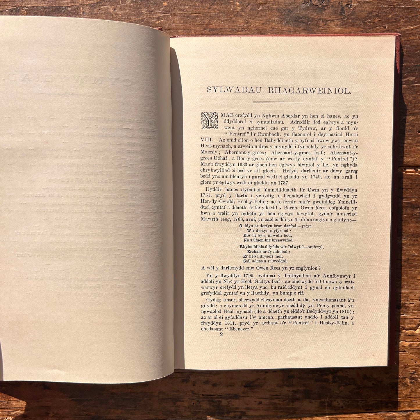 Cofiant y Parch. R. Rowlands Aberaman - D. Silyn Evans 1892 (Preloved)