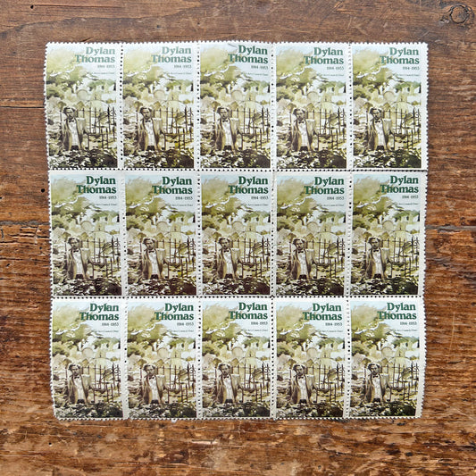 Stampiau Casgladwy - Dylan Thomas - Cyngor Celfyddydau Cymru - Hen Ffasiwn 1978