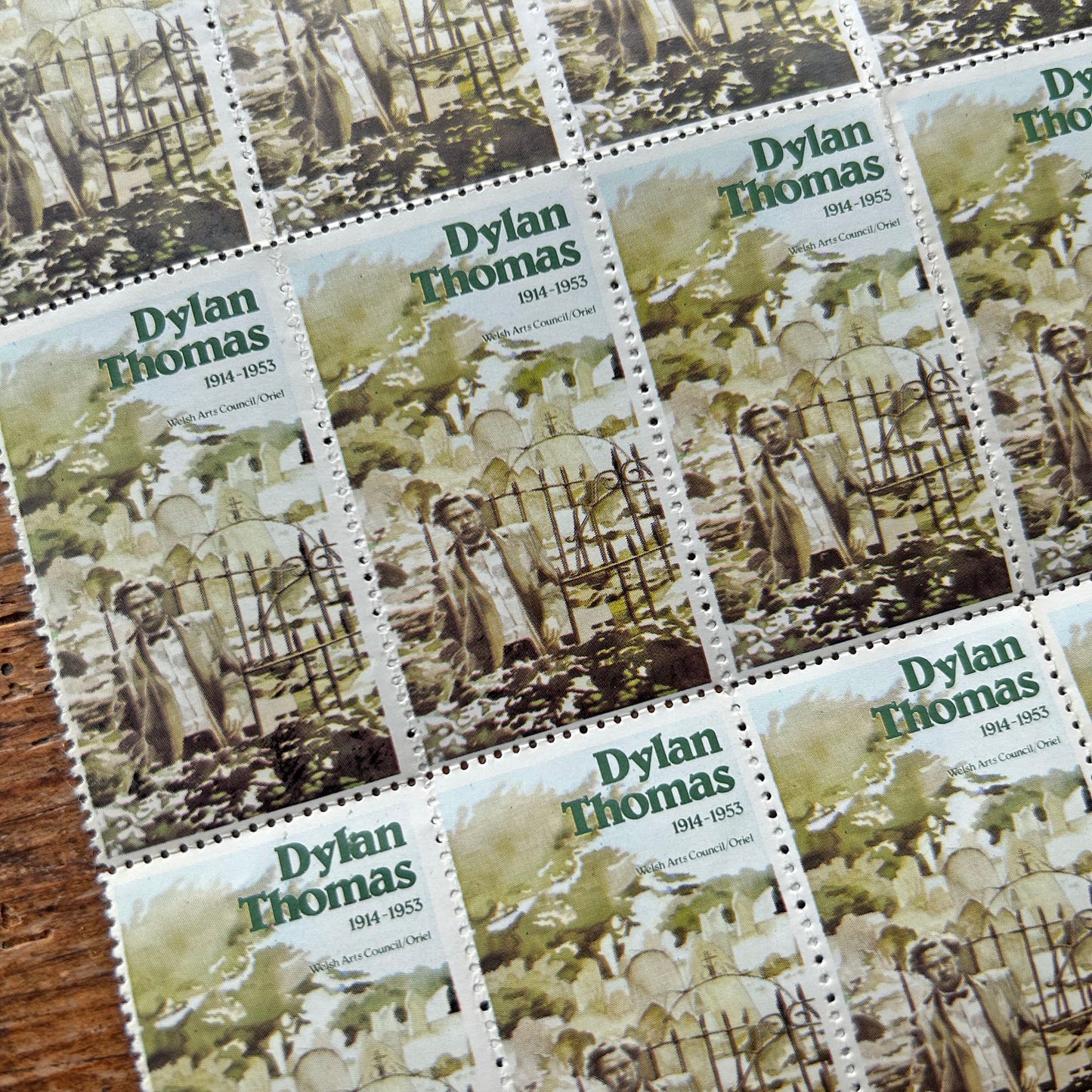 Collectable Stamps - Dylan Thomas - Welsh Arts Council - Vintage 1978