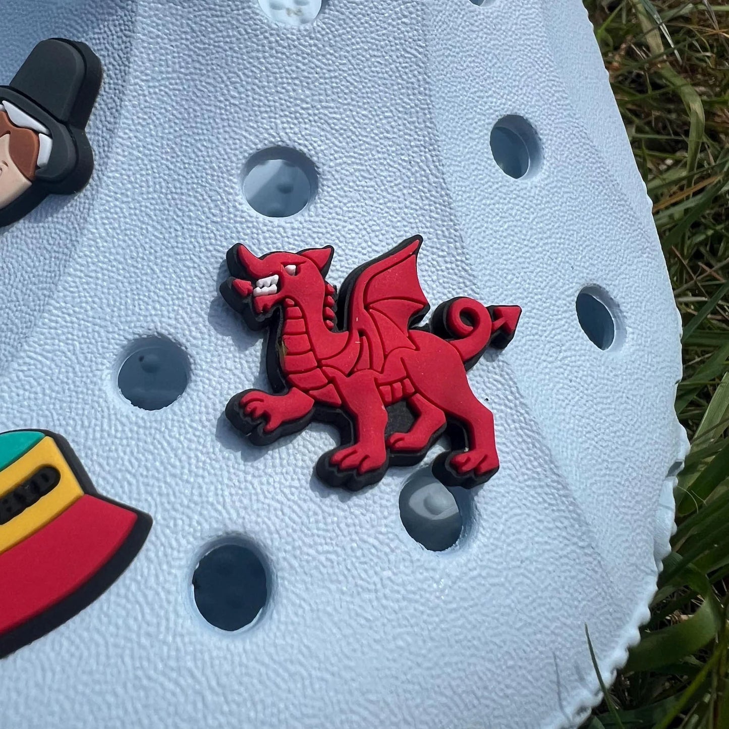 Croc Charms / Welsh Jibbitz - Welsh Lady, Dragon & Yma o Hyd