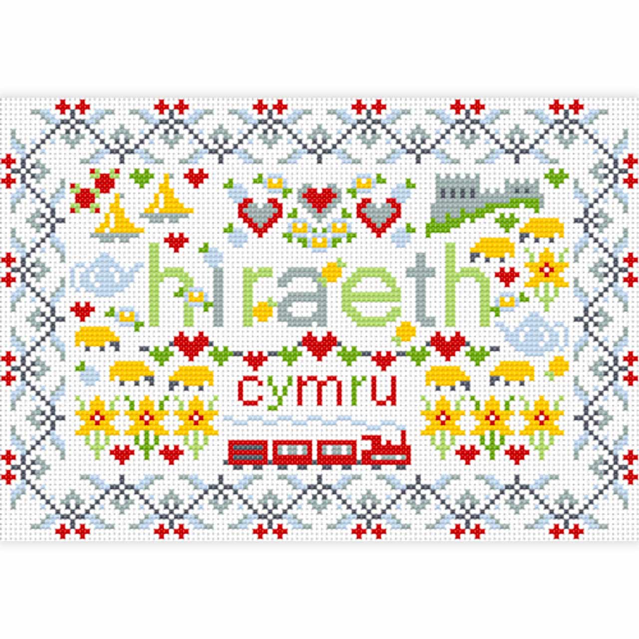 Cross Stitch Kit - Welsh - Hiraeth Cymru