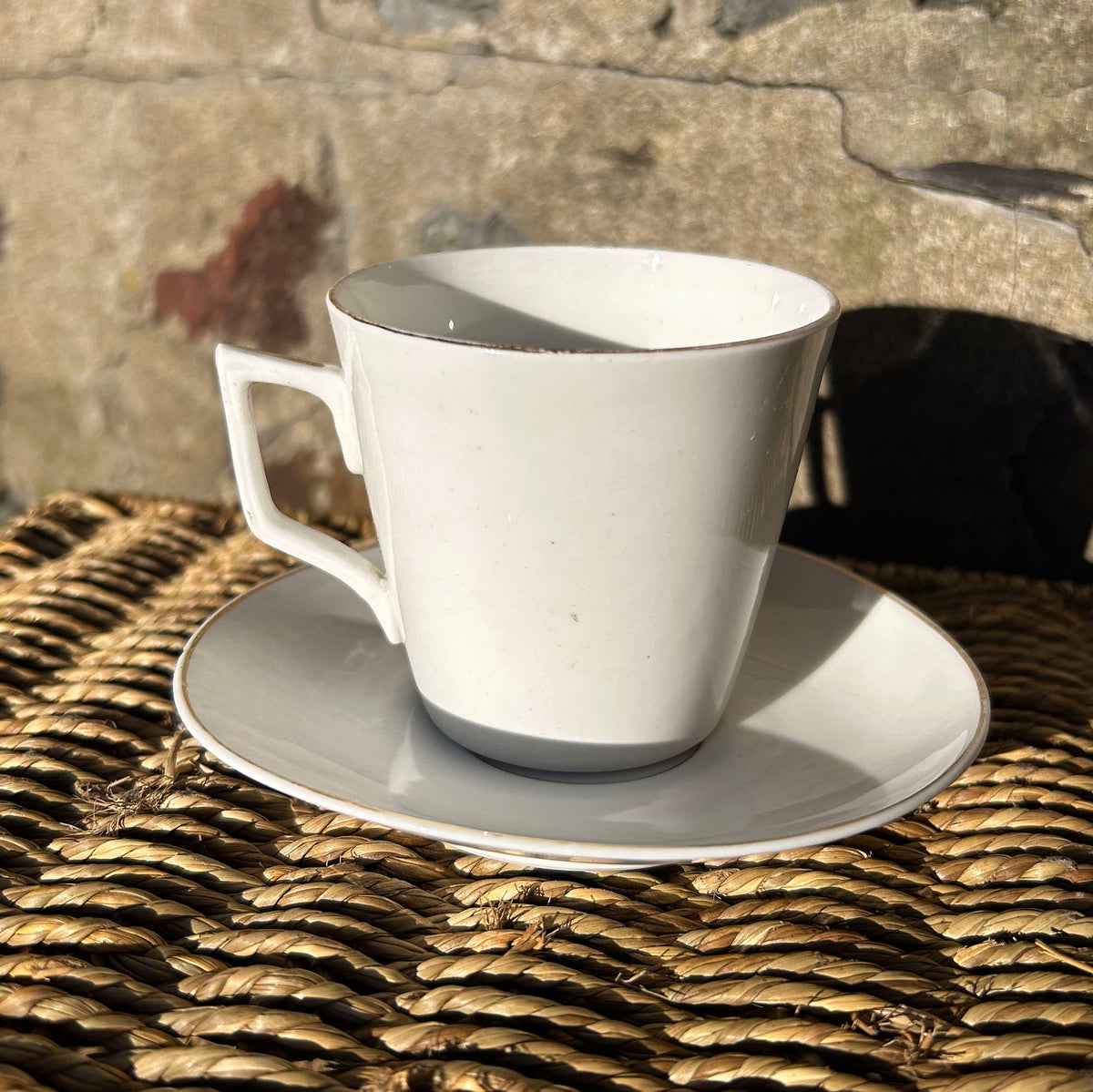 Cup & Saucer - Welsh Costumes - Welsh Tea Party - Antique Souvenir (Preloved)