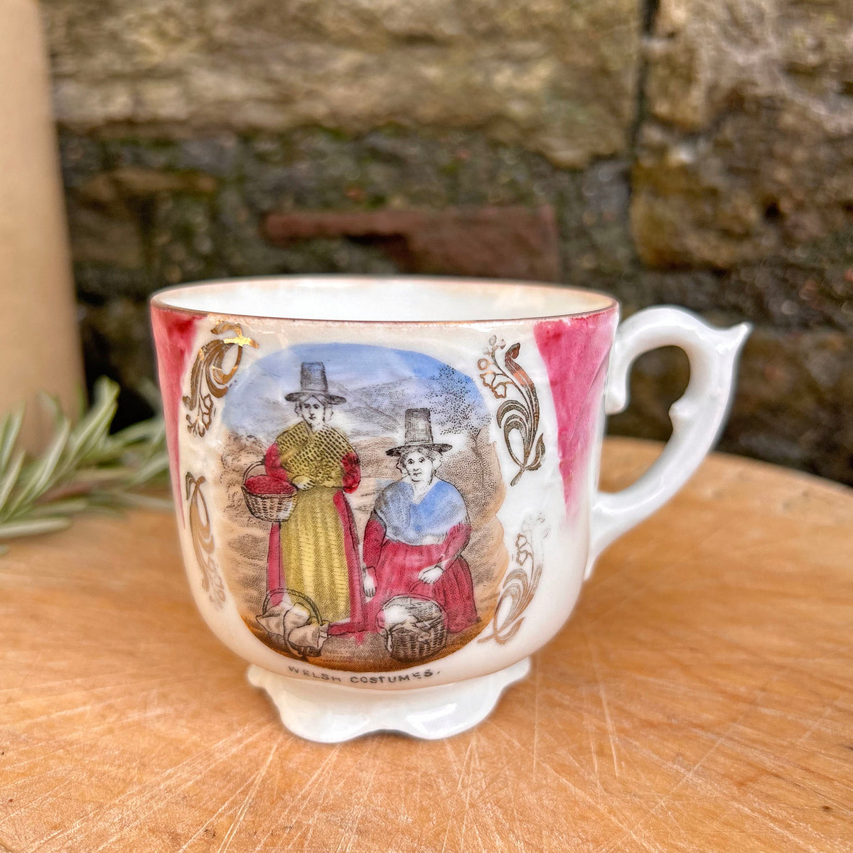 Cup - Welsh Costumes - Vintage Souvenir (Preloved)