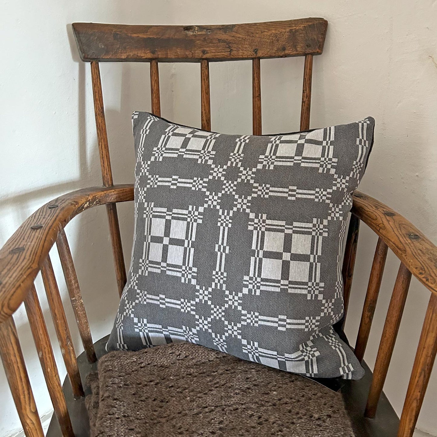 Cushion - Welsh Brithwaith - Grey