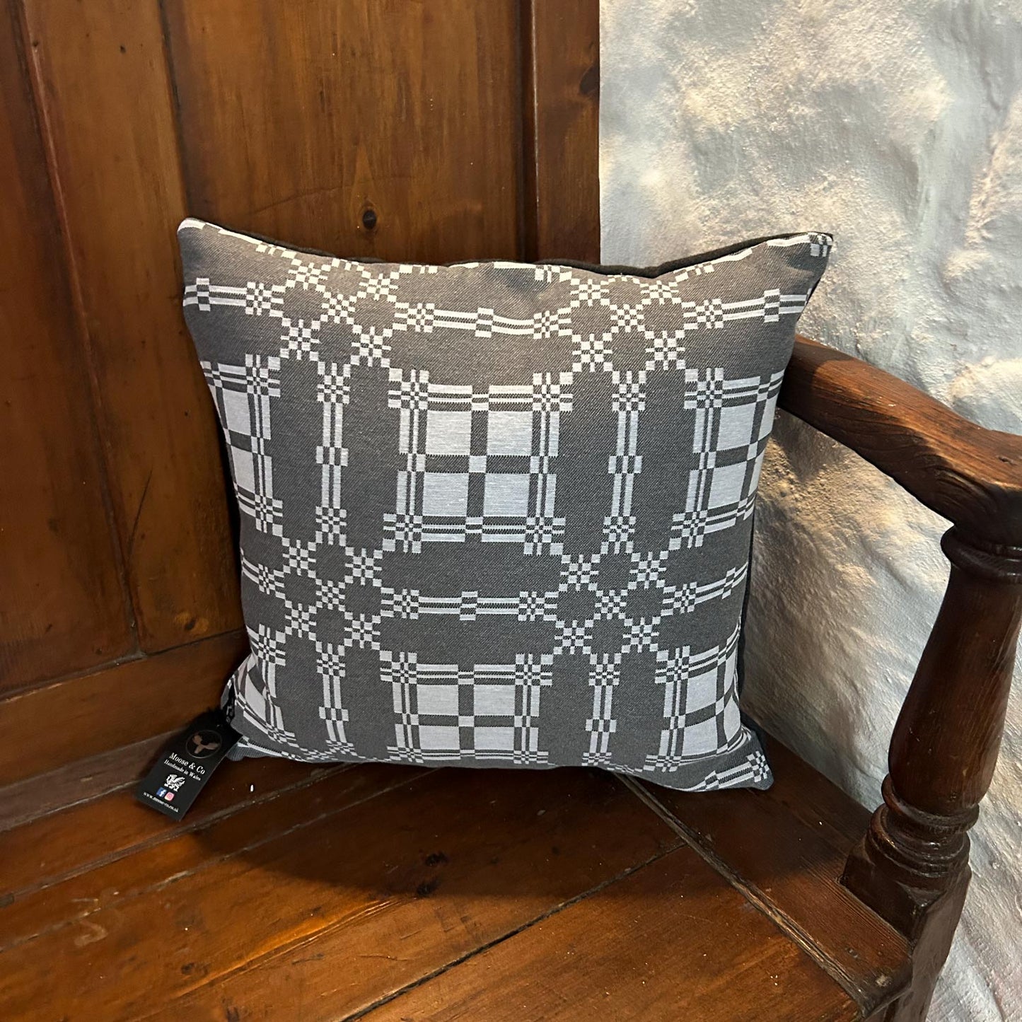 Cushion - Welsh Brithwaith - Grey