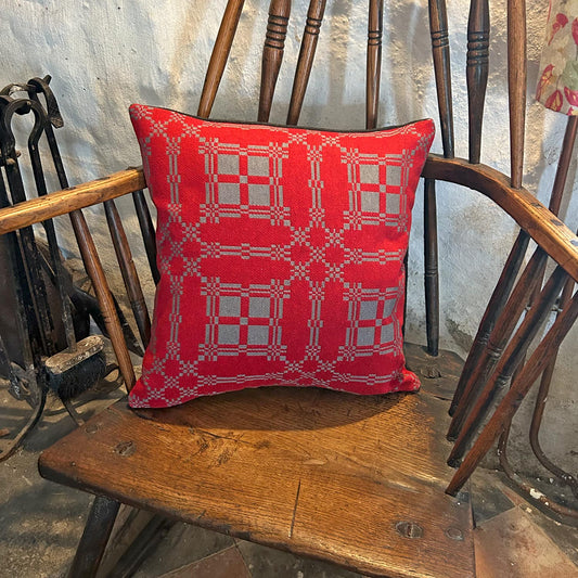 TRADE - Cushion - Welsh Brithwaith - Red & Grey x 6