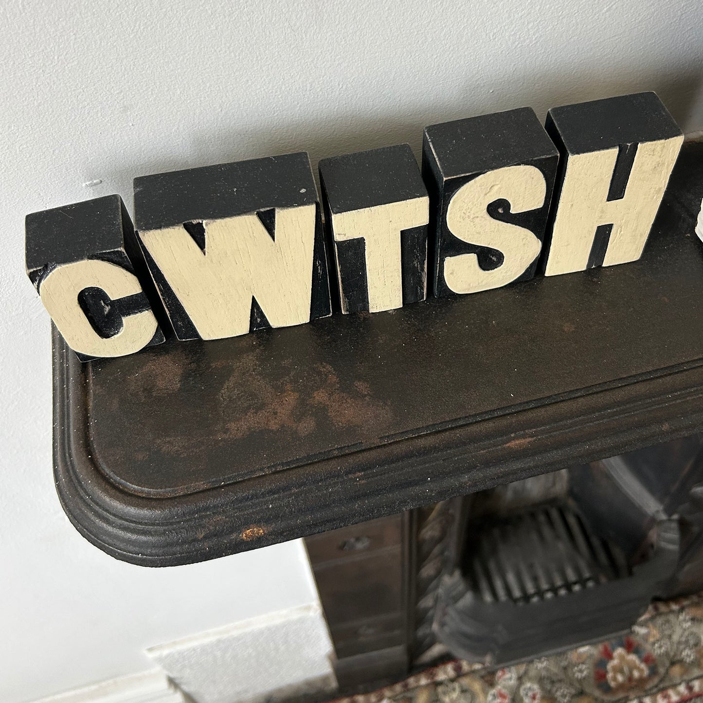 Cwtch / Cwtsh - Letterpress - Wooden Blocks