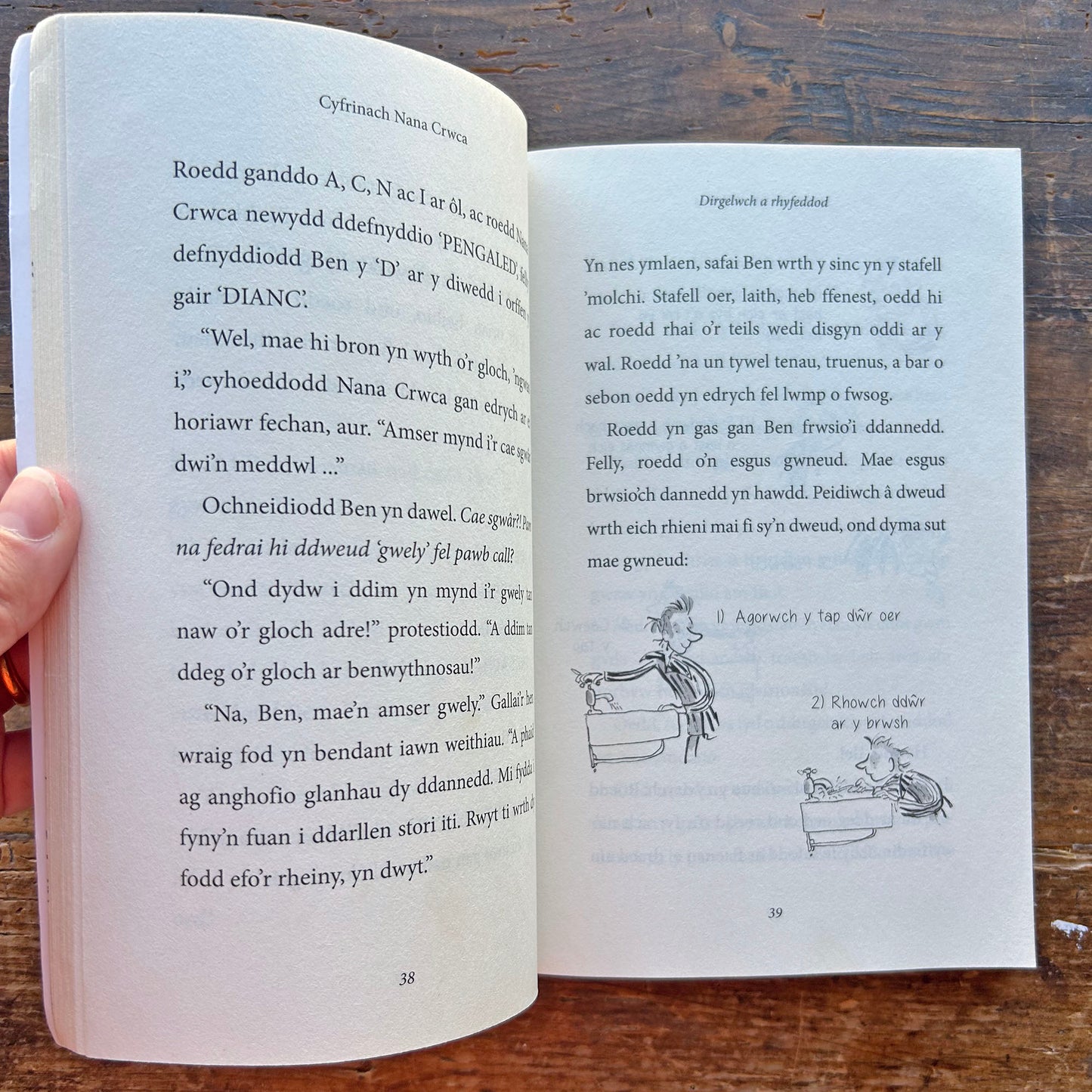 Cyfrinach Nana Crwca - David Walliams (Preloved)
