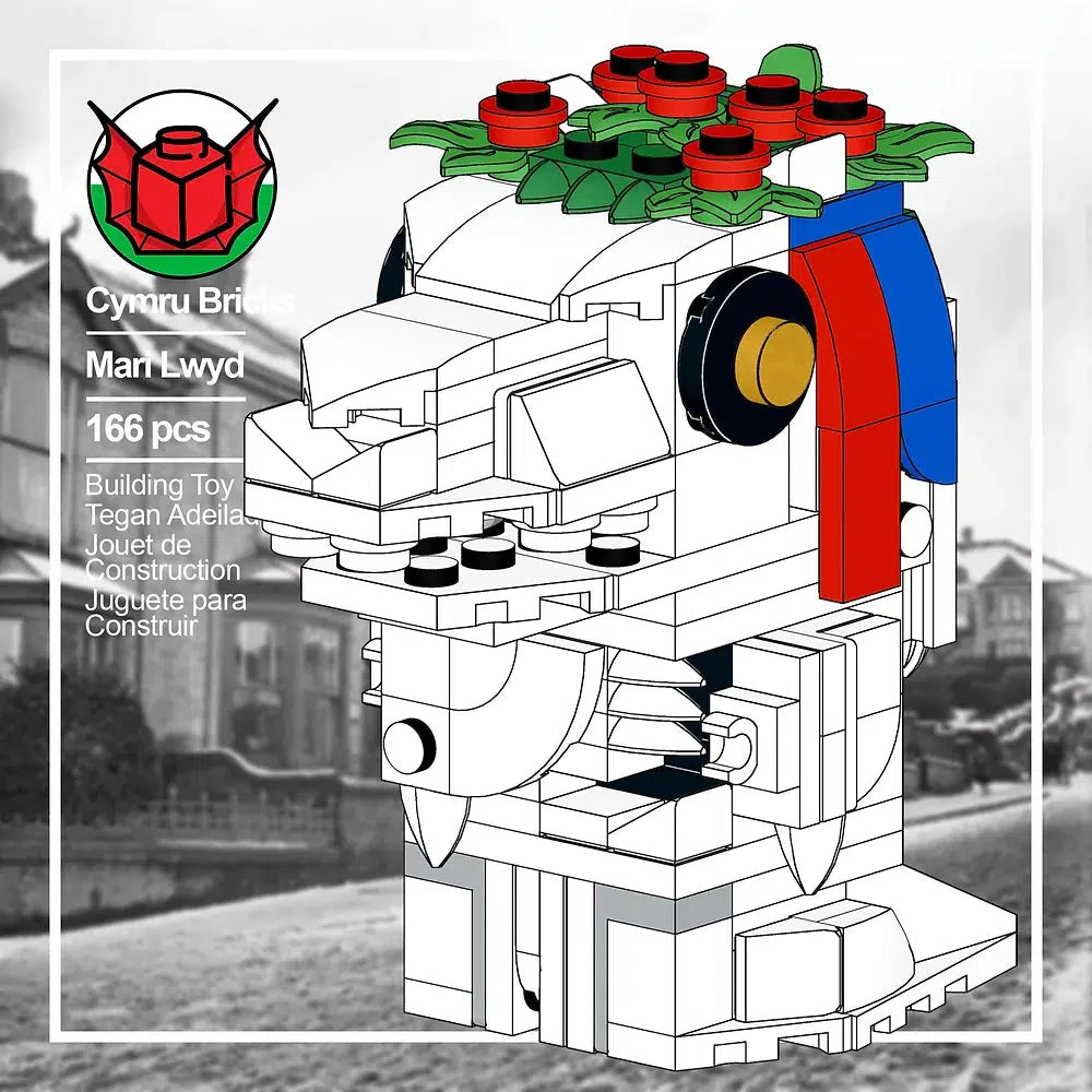 Brick Set Cymru Bricks Build Your Own: Mari Lwyd