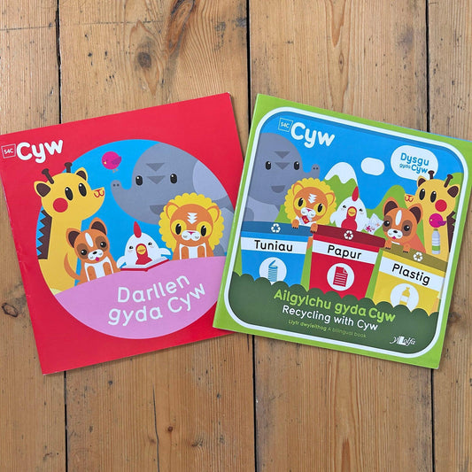 Pecyn o 2 Lyfr Cyw (Wedi'i Ail-law)