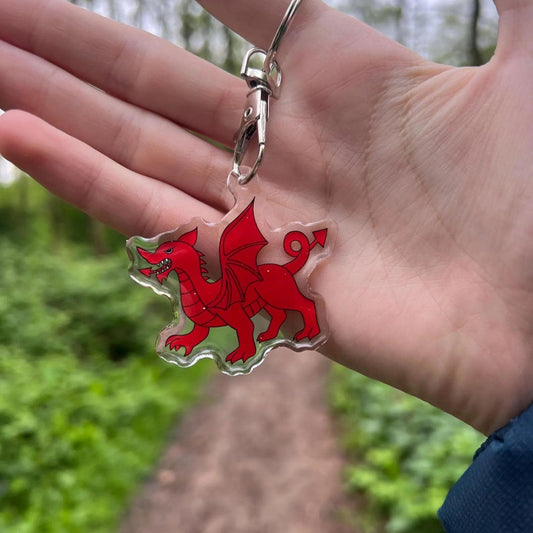 Bathodyn Pin / Tlws - Eiconig - Y Ddraig / Draig Goch