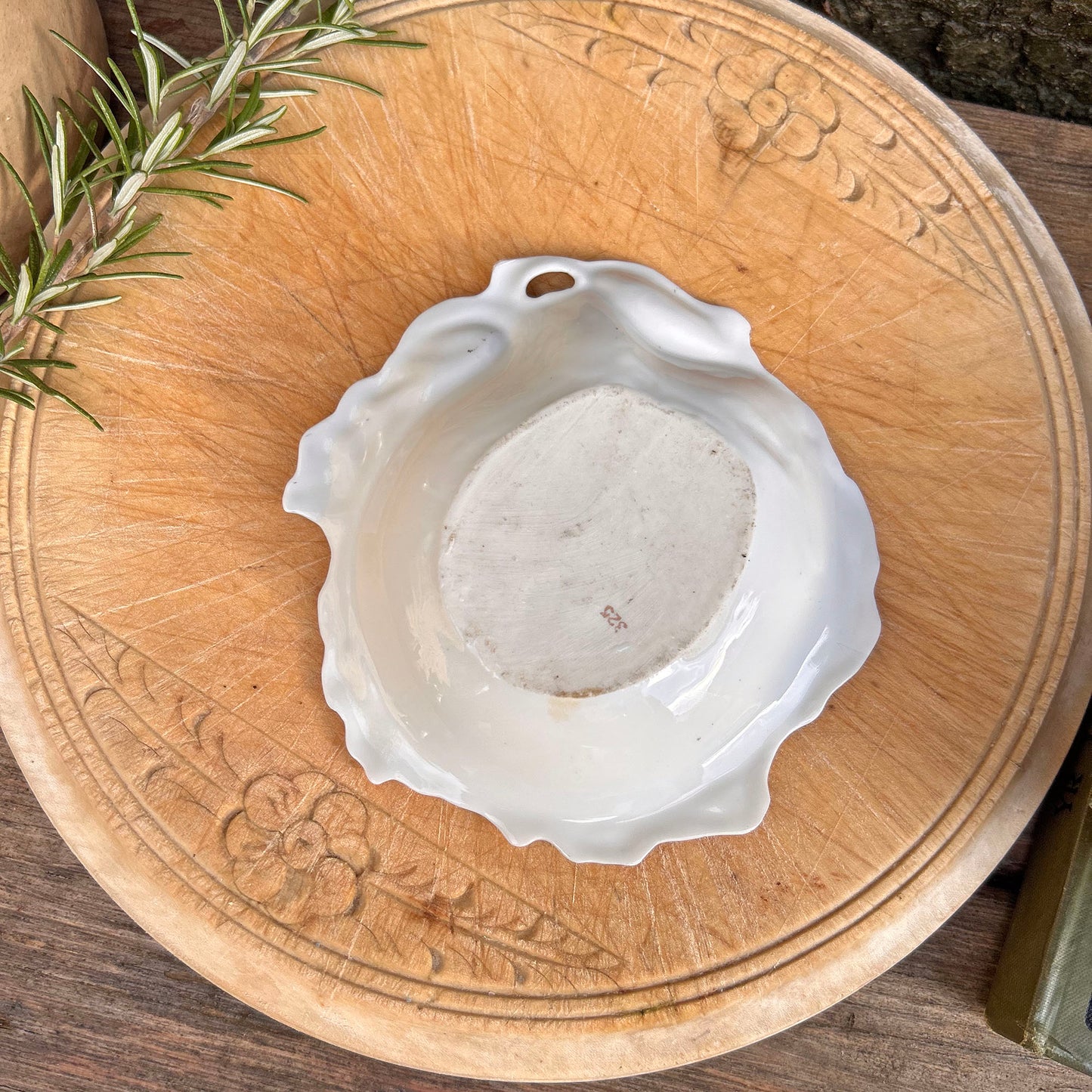 Dish / Tray - Ornate Gold - Welsh Spinning Party - Vintage Souvenir (Preloved)