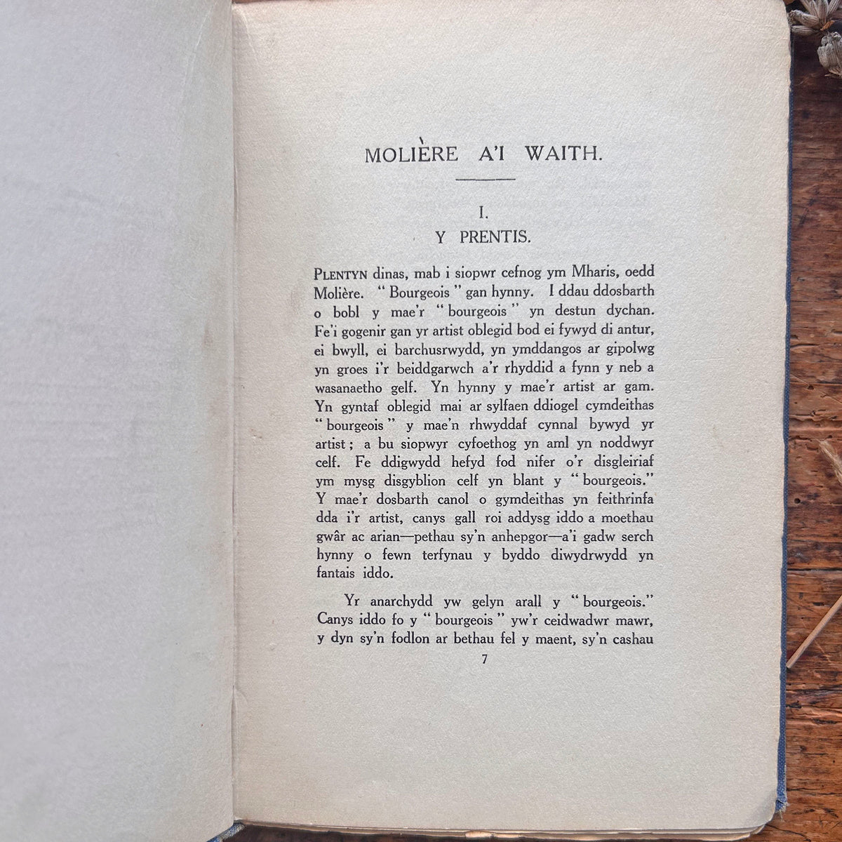 Doctor Er Ei Waethaf - Moliere - 1924 (Preloved)
