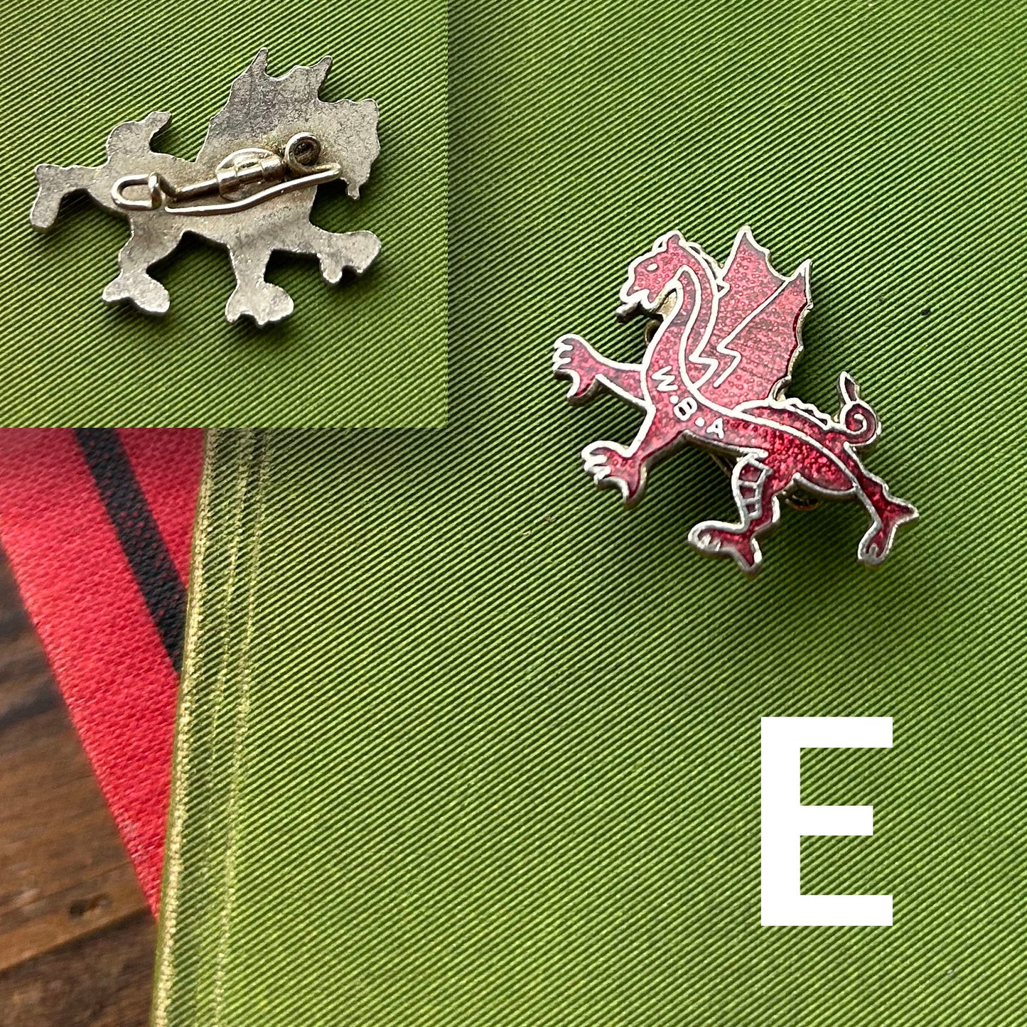 Bathodyn Pin Lapel - Hen Ffasiwn - Draig WBA (Wedi'i Ail-law)