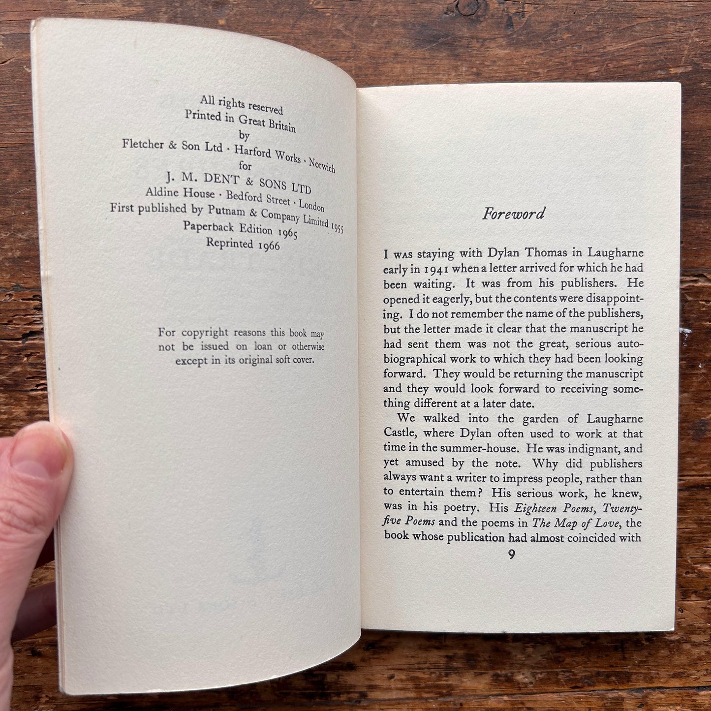 Dylan Thomas: Adventures in the Skin Trade - 1966 (Preloved)