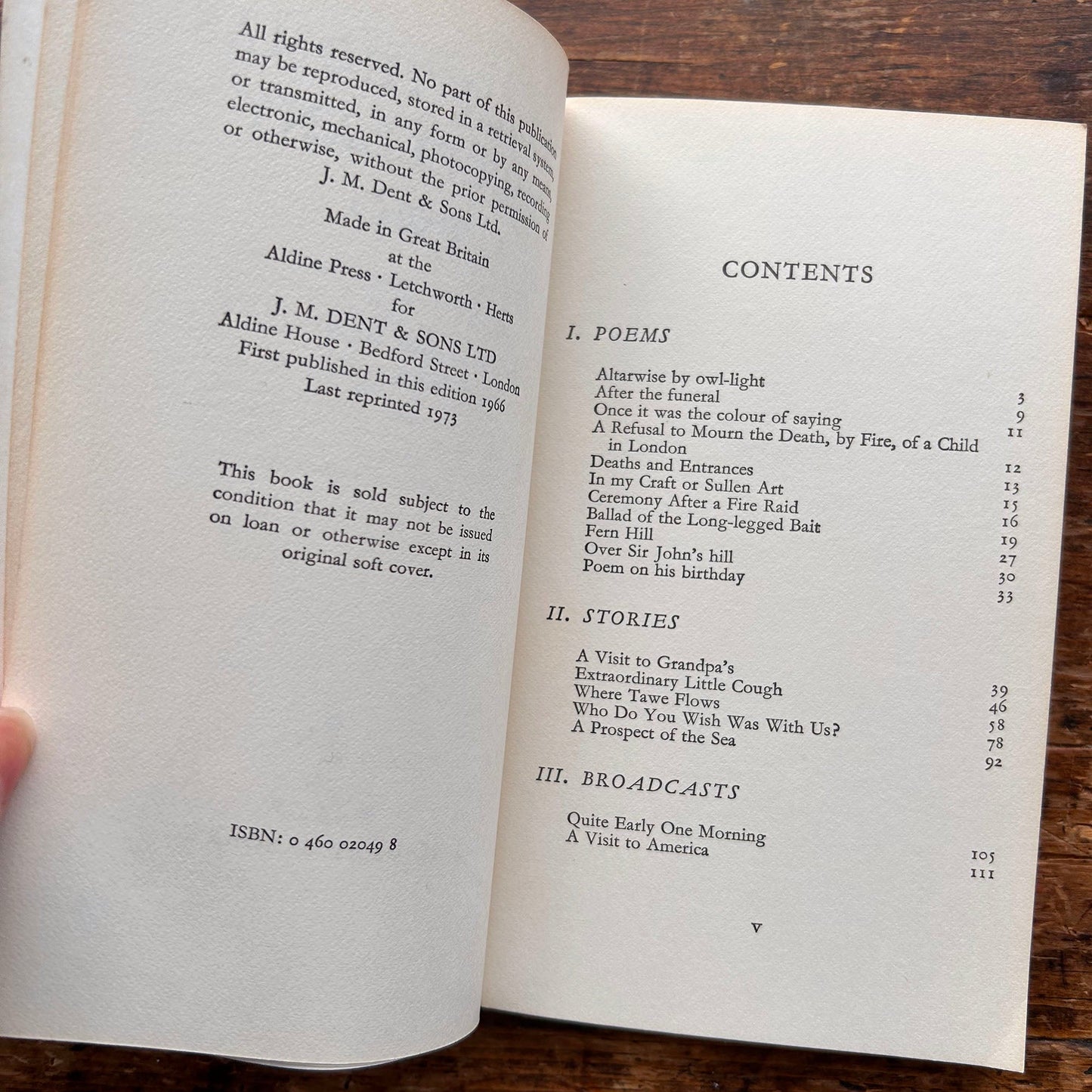 Dylan Thomas: Miscellany Two - 1973 (Preloved)