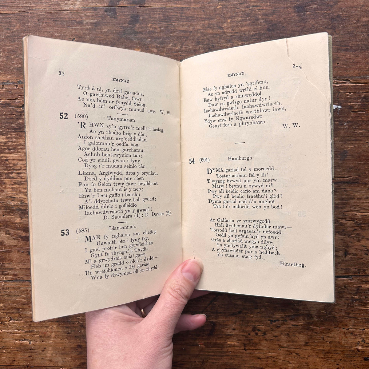 Emynau - Welsh Hymn Booklet - 1932 (Preloved)
