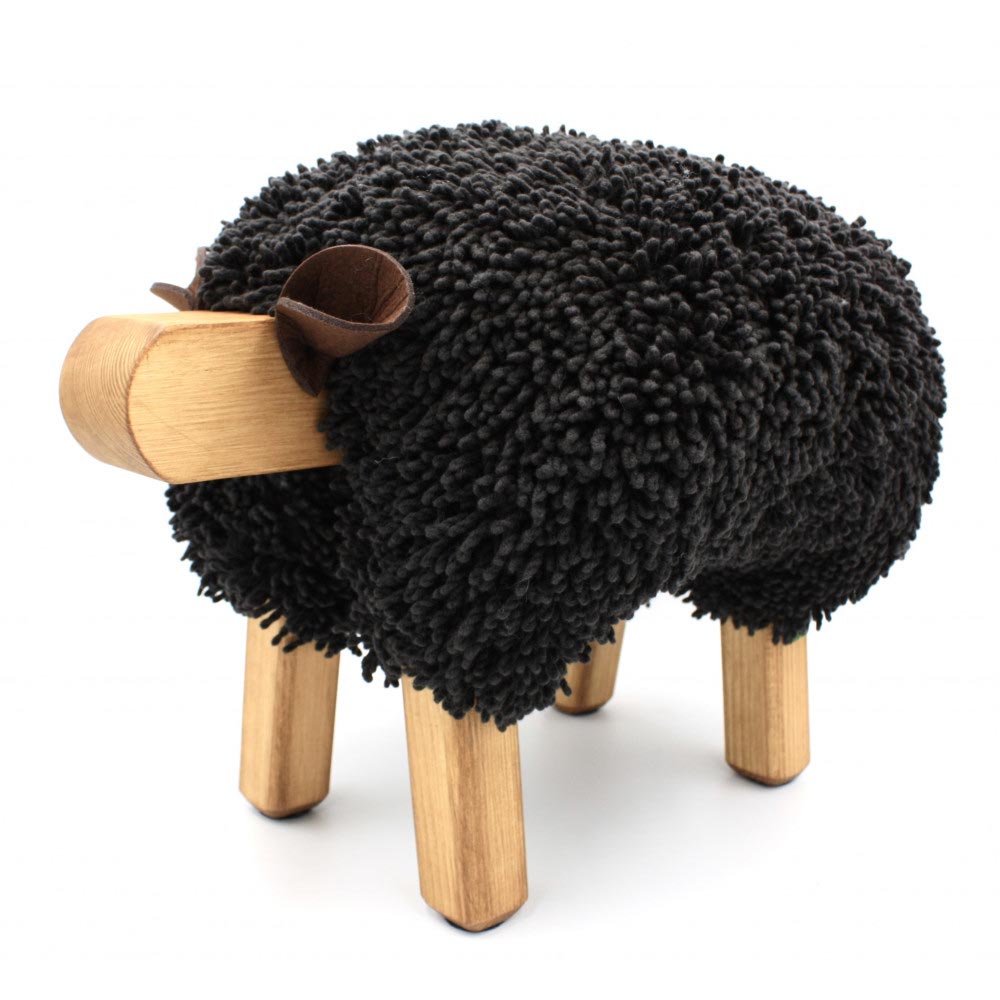 Foot Rest - Welsh Sheep - Original Ewemoo - Natural Colours - Handmade