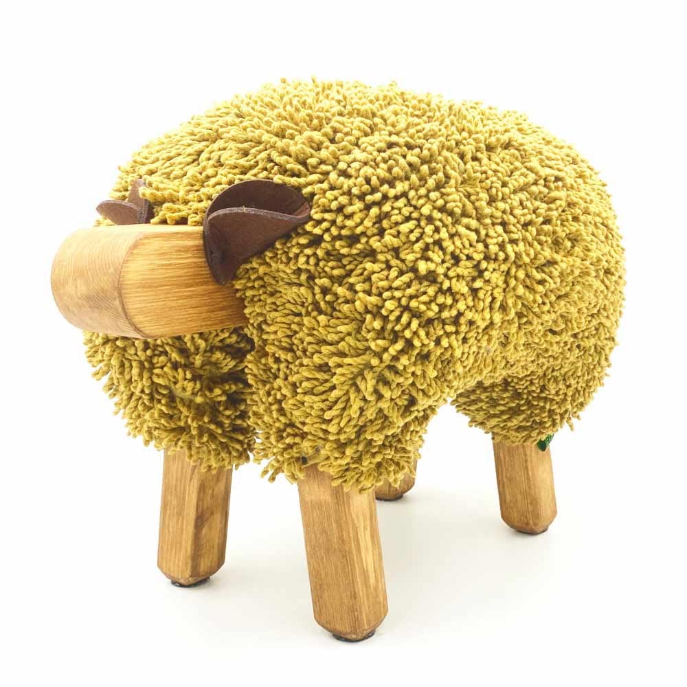 Foot Rest - Defaid Cymreig - Ewemoo Gwreiddiol - Lliwiau Disglair - Wedi'u Gwneud â Llaw