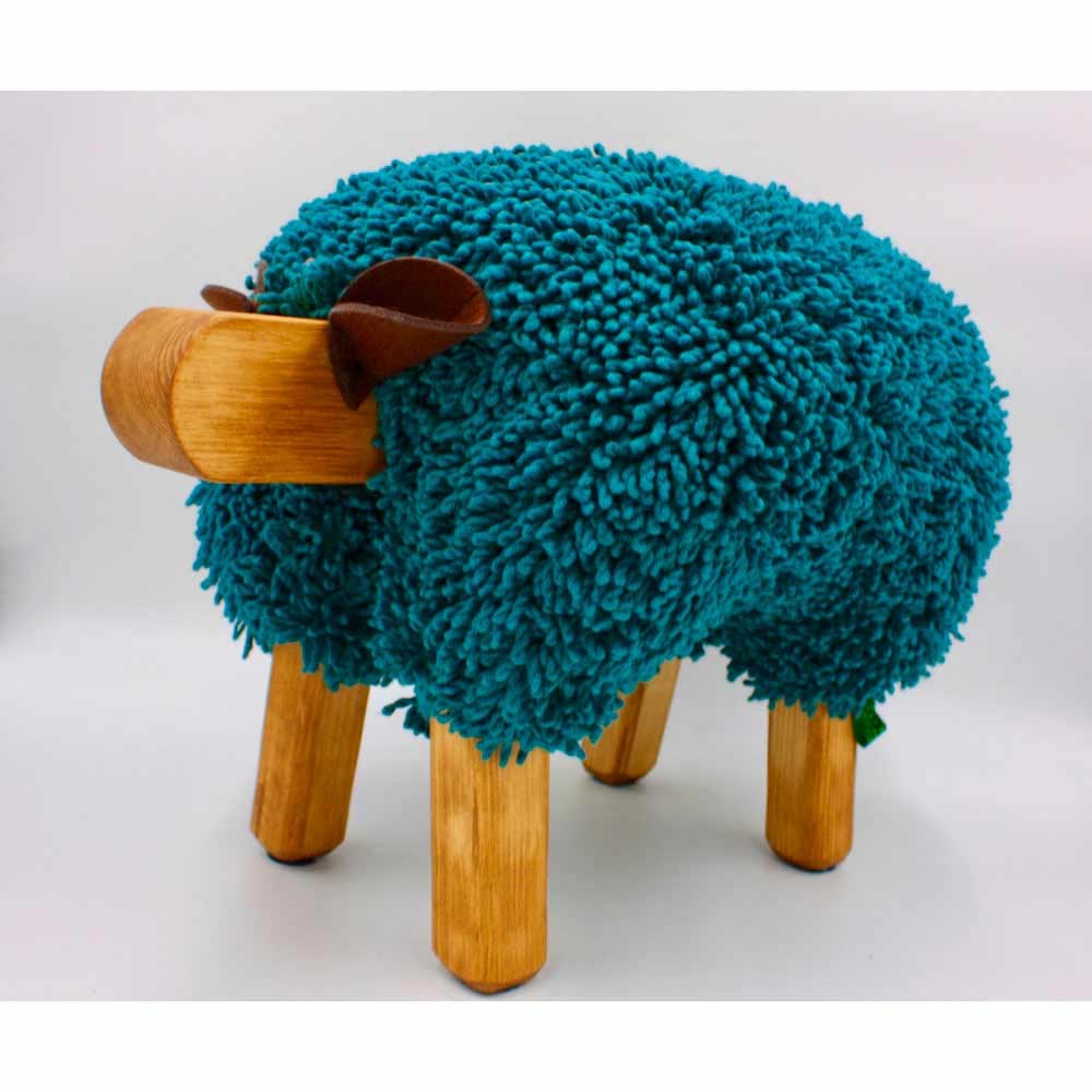 Foot Rest - Welsh Sheep - Original Ewemoo - Bright Colours - Handmade