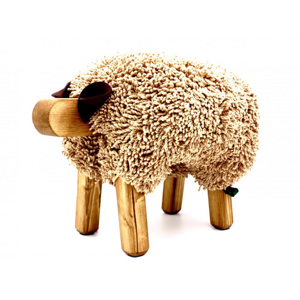 Foot Rest - Welsh Sheep - Original Ewemoo - Natural Colours - Handmade